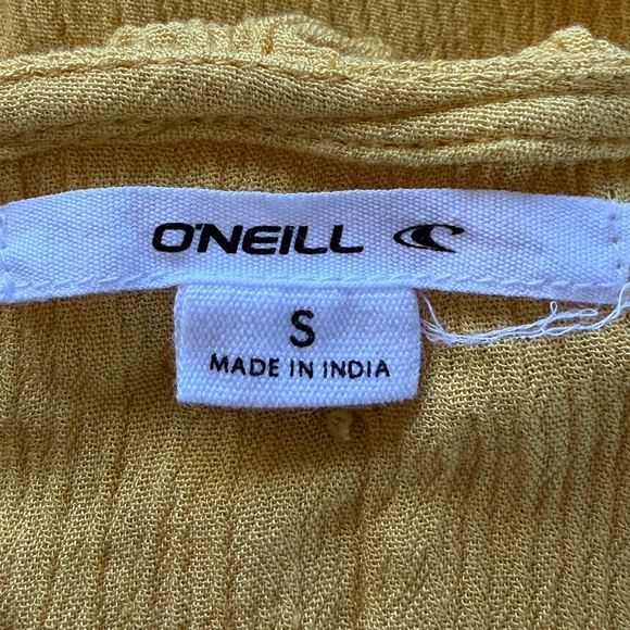 O’Neill Mustard Yellow Long Sleeve Blouse - Picture 6 of 6
